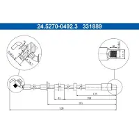 Ate Bremsschlauch 24.5270-0492.3