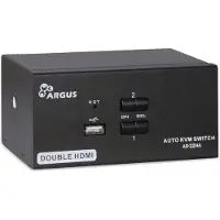 Inter-Tech Argus KVM AS-22HA - KVM-/Audio-Switch - 2 Anschlüsse