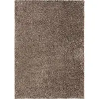 Benuta Waschbarer Hochflor Shaggyteppich Soho Taupe 200x200 cm - Hochflor Teppich für Wohnzimmer