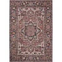 Benuta Waschbarer Teppich George Multicolor 60x120 cm - Vintage-Stil Teppich im Used-Look