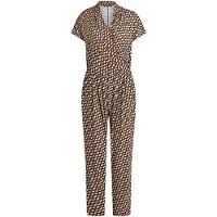 Betty Barclay Jumpsuit "Jumpsuit mit Eingrifftaschen", Damen, Gr. 38, EURO, blau (dunkelblau, braun), Obermaterial: 95% Viskose LENZING LenzingCV. 5% Elasthan EL., Overalls Jumpsuit
