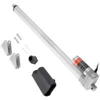 OEM Lineare Aktuator 12 V, Schlag 500 mm, Wasserfest IP65, Kapazität 300 kg/3000 N, Geschwindigkeit 5 mm/s, inkl. Montagehalterung, Hochwertiger Lineare Aktuator für Außenanwendungen