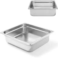Hendi GN 2/3-Behälter, Edelstahl, Profi Line, Höhe 65 mm - 801338