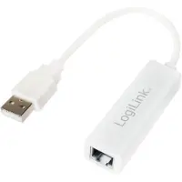 Logilink UA0144B, Kabelgebunden, USB, Ethernet, 100 Mbit/s, Weiß