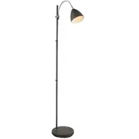 Globo Lighting LED Stehleuchte Archibald, Anthrazit, Metall, Höhenverstellbar, 156 cm