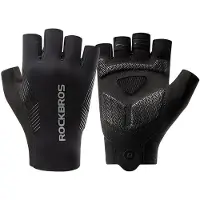 RockBros cycling gloves spring/summer/autumn, short fingers, size: XXL - black