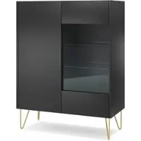 Masseno VITRINE in Graphitfarben