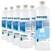 Höfer Chemie 6x1 L BAYZID Algizid Poolpflegemittel gegen Algen für einen sauberen Pool