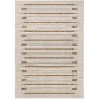 Benuta In- & Outdoor Teppich Kaleo Creme/Beige 200x300 cm Teppich Wohnzimmer Outdoorteppich Rechteckig Muster Modern Kurzflor Skandinavisch