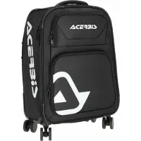 Acerbis Strapazierfähiger Reise-Trolley 55x40x20 cm, 44 Liter, 4 Rollen, Schwarz/Weiß