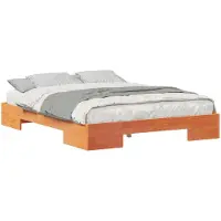 vidaXL Bettgestell Braun 160 x 200 cm
