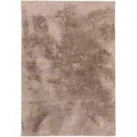 Benuta - Kunstfell-Teppich Furry Taupe 70x200 cm