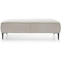 Masseno Sitzhocker DUNA, Modern Polsterhocker, Fußhocker Creme
