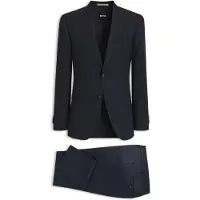 BOSS Slim-Fit-Anzug aus gestreifter italienischer Schurwolle Grösse 44