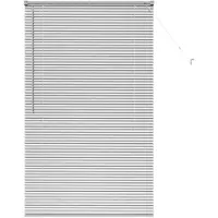 vidaXL Balkenjalousien Silber 175 x 105 cm Aluminium
