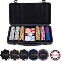 Quint Pokerset im schwarzen Koffer – 300 Chips ohne Nennwert (14 Gramm)