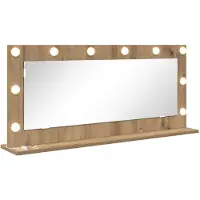 vidaXL Waschtischspiegel Artisan-Eiche 100 x 45 x 18 cm Rechteckig