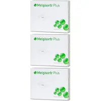Mölnlycke Melgisorb Plus Alginat Verband 10x10 cm steril x3 3x10 St