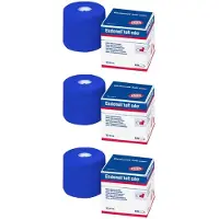 Elastomull haft color 10 cmx20 m Fixierb.blau x3 3x1 St Binden