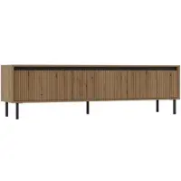 Masseno TV-Schrank OSTIA 178,6 cm Fernsehschrank mit 3 Schubladen für Wohnzimmer Modern 178,6x40x50 cm Goldfarben / Goldfarben