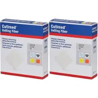 Cutimed Gelling Fiber Kom.5x5 cm Hydrofaserverband x2 2x10 St Kompressen