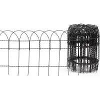 Floraworld Knotengeflecht-Zaun 10 m x 40 cm anthrazit