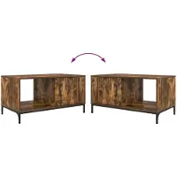 vidaXL Couchtisch Räuchereiche 90 x 49 x 46 cm Holzwerkstoff