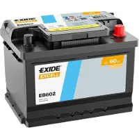 Exide Excell 12v 60ah 540a Batteriestarter Blau Blau One Size