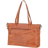 The Chesterfield Brand Laptoptasche Umhängetasche mit Laptopfach Mosel Shopper Cognac braun