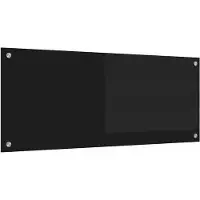 vidaXL Küchenrückwand Schwarz 100 x 40 cm Gehärtetes Glas