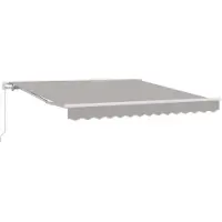 vidaXL Ausziehbare Markise Hellgrau 300 x 250 x 165 cm