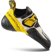 La Sportiva - Kletterschuhe - Solution White/Yellow für Herren - Größe 44 - Weiß
