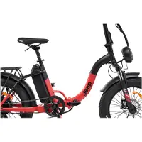 Jeep E-Bikes Phoenix Schwarz/Rot Aluminium Einheitsgrösse