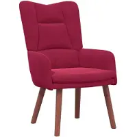 vidaXL Relaxsessel Weinrot Samt