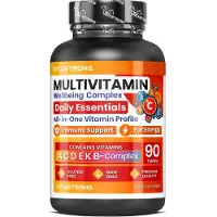 Vitastrong Multivitamin Tabletten Hochdosiert, Vitamin Komplex mit 13 Essentielle Vitamine für Frauen und Männer, Reine und e Vitamin Tabletten Ohne Gluten und GVO