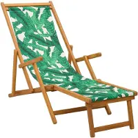 vidaXL Klappbare Sonnenliege 3 Position Massives Eukalyptus Holz