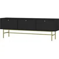 Masseno TV-Schrank TORINO 180 cm Fernsehschrank mit 3 Türen TV-Lowboard für Wohnzimmer Modern 180x40,8x62,5 cm Graphitfarben / Graphitfarben