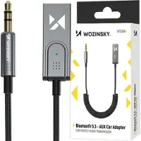 Wozinsky 5907769308383, 3.5mm, Stecker, USB Typ-A, Stecker, Schwarz