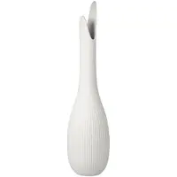 Goebel Dekovase "Vase Studio 8 Pure Raindrop 41 cm weiß", weiß, B:10cm H:41cm T:10cm Ø:10cm, Vasen, Dekovase, Abwischbar
