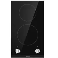 Gorenje BR3AB E0 EC321BCSC G200, Schwarz, Integriert, 30 cm, Keramik, Glaskeramik, 2 Zone(n)