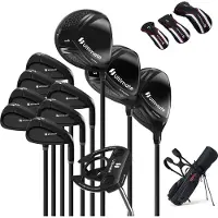 Northix Golfschlägerset für Herren (Rechtshänder) mit Standbag