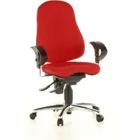 Topstar SITNESS 10 - Profi Bürostuhl Rot Stoff
