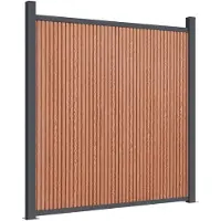 vidaXL Zaunelement Braun 1391x186 cm WPC