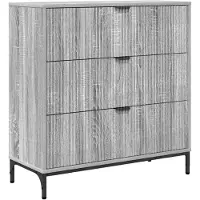 vidaXL Sideboard Graues Sonoma 79,5 x 33 x 82 cm Holzwerkstoff