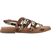 Carmela für Damen. 16320802-LEOPARDO Ledersandalen 163208 braun (38), Wohnung, Schnalle, Lässig, Tierdruck
