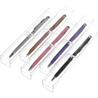 Markenlos Geschenkverpackung für 15 Kugelschreiber, transparenter Kunststoff, Halter für einen Stift, Stiftehalter, Acryl, leere Stifteboxen