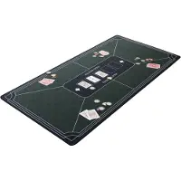 Engelhart Deluxe-Poker-Tischdecke – 120 x 60 cm – Grün