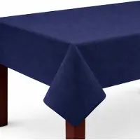 BC-Agentur Bestlivings Gartentischdecke ( 130x220cm / Navy ) Weichschaum – wetterfeste Outdoor Tischdecke mit Paspelband, rutschfest & abwischbar – ideal für Garten, Balkon & Terrasse