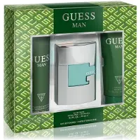 GUESS Man Eau de Toilette 3 Piece Gift Set - Cologne Spray 2.5 Fl. Oz., Deodorizing Body Spray 6.0 O