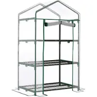 Linder Exclusiv GmbH Linder Exclusiv Garten Folienbox,mit aufrolbare Tür MC4302 130x69x50 cm